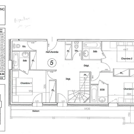 Duplex 170m2 Avec Terrasse Vue Domaine Skiable Arcs2000 *